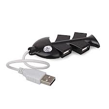 Hub USB fish4 port black