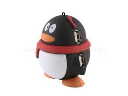 Hub USB 4 cổng hình chim cánh cụt